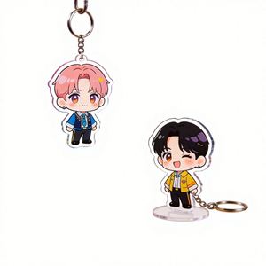 Llavero de acrílico personalizado de doble cara, con diseños de dibujos animados, música, anime, estrellas, estilo humano y de marca, fabricado en China - Product Image 2