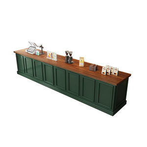 Mostrador de Estilo Vintage para Cafetería, Restaurante Occidental, Tienda, Recepción, Cafetería de Té con Leche, Barra de Caja, Mesa de Hotel, Mostrador de Panadería - Product Image 5