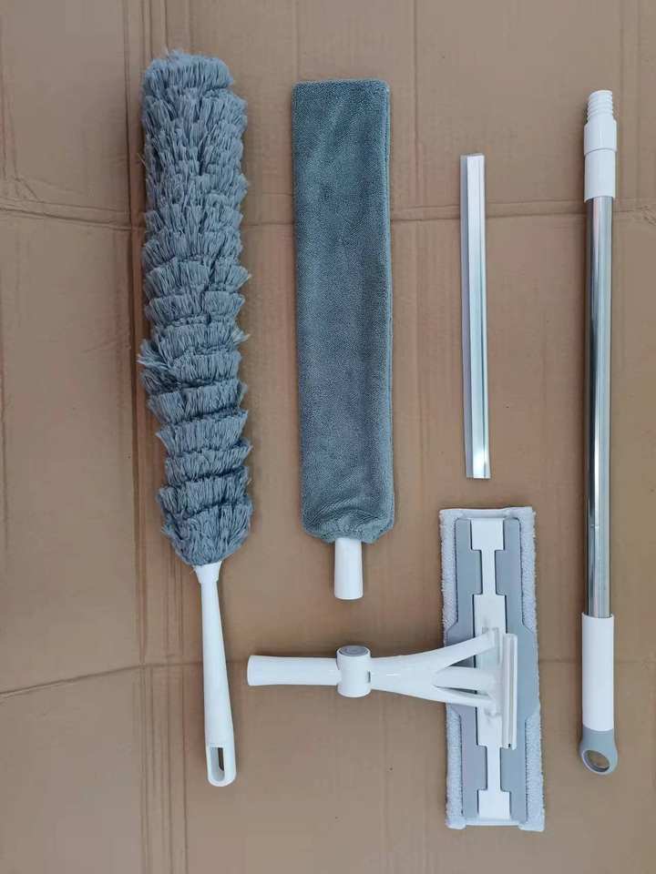 Eco-Friendly 4 in 1 Cleaning Tools Set Duster Brush and Window Cleaner ...