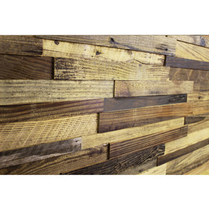 Pannello in legno massello 3d insonorizzato a prova di fumo vecchio pannello in legno di recupero pareti per la decorazione della parete della stanza - Product Image 5