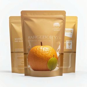 Sacs d'emballage alimentaire métalliques personnalisés à fermeture éclair pour thé, café, bonbons, snack, variété de sacs en plastique pour aliments pour animaux de compagnie avec bec verseur pour le stockage - Product Image 2