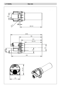 Pistola de Aire Caliente Industrial Laiyuan 3x400v 11kw 18kw, Soplador de Aire Caliente de Alta Potencia, Pistola de Soldadura de Aire Caliente - Product Image 6