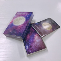 Cartes de tarot et d'oracle personnalisées avec logo imprimé, 310 g/m², motifs aléatoires univers et étoiles, cartes d'astrologie en papier - Marque