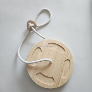 Sunoviz YM-28 儿童30厘米松木秋千座椅2.4厘米厚实木秋千板天然硬木悬挂式秋千椅 - Product Image 3