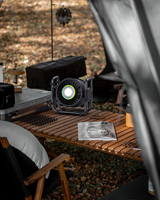 Ventilateur portable rechargeable ODM dernière génération pour la maison, le bureau, le camping, rotatif, avec éclairage LED RGB 16000mAh