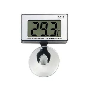 Aquarium Fish Tank Termometer Digital, Termometer Pengukuran Suhu dengan Pengisap