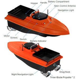 เรือตกปลาบังคับวิทยุ GPS ระดับมืออาชีพ พร้อมตัวเรือ ABS ขนาด 65 ซม. รับน้ำหนักได้ 3000 กรัม รีโมทคอนโทรลกันน้ำ มอเตอร์คู่ กำลังไฟ 12V - Product Image 5