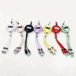 Wholesale Custom Logo Adjustable <b>USB</b> <b>Cables</b> & Universal Chargers Plastic Material Thermal Transfer Printing for Promotional Use - Product Image 2
