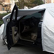 Phổ quát mọi thời tiết xe bao gồm không thấm nước Windproof Kem chống nắng chống xước PEVA bông ngoài trời UV bảo vệ xe - Product Image 5