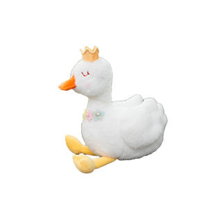 Peluche Canard Super Douce à Câliner et Apaisante, Coussin en Coton PP pour <span class=keywords><strong>Lit</strong></span> de Bébé et Décoration de Crèche, Cadeau Douillet - Product Image 6