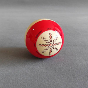 Bola de Billar Grande Roja y Blanca MANDUN, Bola Blanca de Entrenamiento Estilo Americano, Bola Estándar Nacional de 57 mm - Product Image 3