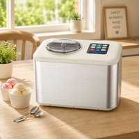 Machine à glaces et yaourts automatique à commande tactile pour la maison, machine à faire des glaces maison