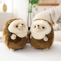 Boneka Landak Bulu Bundar Grosir, Boneka Landak Super Lembut Realistis, Hadiah Ulang Tahun Natal, Hewan Boneka