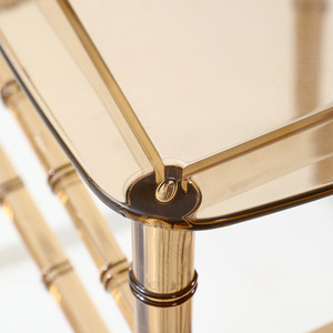 Modern Transparent Plastic Dining Chair With <b>Backrest</b> Bamboo Style Adult Use - Product Image 3