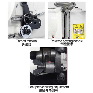 BT-8Bシリンダーベッド複合ニードルフィードレザーバッグヘビーデューティーミシン、大きな口と高い頭 - Product Image 4