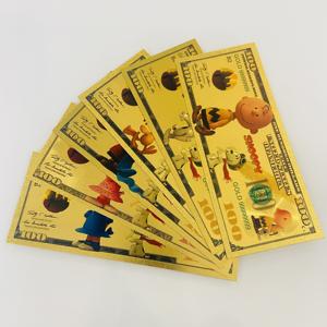 Nuevo Billete Conmemorativo de Snoopy del Anime Americano, Billete de Papel Metálico con Personaje de Dibujos Animados, Moneda Conmemorativa de Oro de 24k - Product Image 2