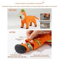 Nouvelle Veste de Pluie pour Chien et Chat, Imperméable à Quatre Pattes, Couverture Complète avec Couvre-Pattes Amovibles, Style Décontracté, Vêtement de Pluie pour Petits Chiens