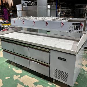 Comptoir réfrigéré pour pizza en <span class=keywords><strong>marbre</strong></span> commercial, directement de l'usine / Comptoir réfrigéré pré-<span class=keywords><strong>table</strong></span> - Product Image 1