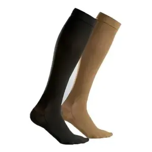 Medias de compresión Tobimedia hasta la rodilla, soporte medio para mujer, diseño sólido, tejido de nailon y spandex - Product Image 4