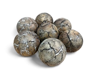 Boules décoratives en bois de style rustique de qualité supérieure, centre de table, orbes en bois rustiques, décoration de table pour l'intérieur de la maison, en vente - Product Image 5