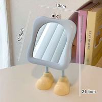 Grand miroir de maquillage sur pied pour bureau, dortoir étudiant, poste de travail féminin, coiffeuse, miroir portable mini
