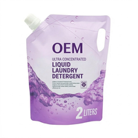Détergent à lessive liquide OEM écologique, parfum floral lavande et jasmin, nettoyage en profondeur, élimine les taches, faible mousse, naturel