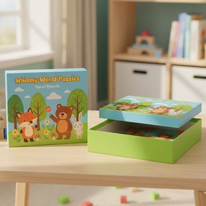 Customized Baby Mother Cartoon Educational Grey Board Paper Jigsaw Puzzle Toy <b>Box</b> 501~1000 Pieces <b>Large</b> Pieces for 2 4 Years - Product Image 3