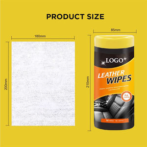 Toallitas recargables OEM para bañera, 50 toallitas portátiles para el cuidado del coche, toallitas húmedas para limpiar el salpicadero y el asiento de cuero del coche en el cubo - Product Image 2