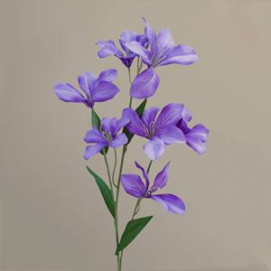 Série violette Fleurs artificielles en soie Rose de mariage Phalaenopsis Lys Gypsophile Hortensia Fausses fleurs en gros Extérieur Intérieur - Product Image 3