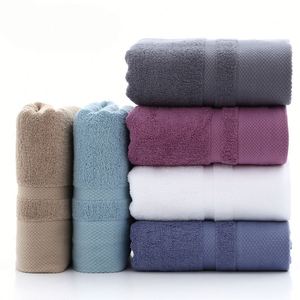 Serviette de bain de luxe en coton pour hôtel, serviette de plage jacquard, couleur unie douce, serviette promotionnelle - Product Image 2