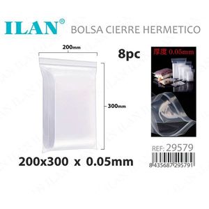 Sacchetto Ermetico Ilan 200x300x0.05mm per Conservazione e Imballaggio Sigillabile - Product Image 3