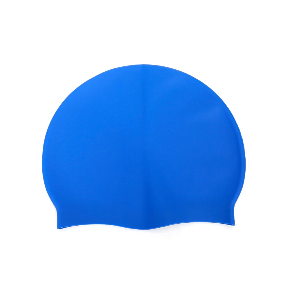 Eco-friendly OEM Custom Logo Printed Waterproof Silicone Adult Kids Swimming Cap For Long Hair