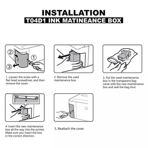 Boîte de maintenance d'encre pour Epson T04D100, pour Epson EcoTank ET-15000 L14150 4760 L6190 3760 L6170 M3170 T04D1 - Product Image 6