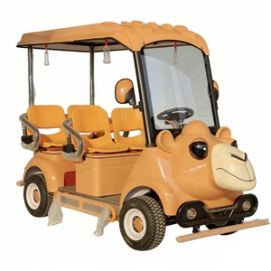 Voitures électriques de tourisme de style dessin animé personnalisables neuves de la marque HKBG >8 places Batterie au plomb pour parcs d'attractions aéroports - Product Image 1
