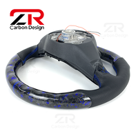 Volant en fibre de carbone forgé LED pour Volkswagen VW MK8 Golf 8 Passat Touareg Golf GTI GTS R Line Scirocco D4 Tera T-ROC