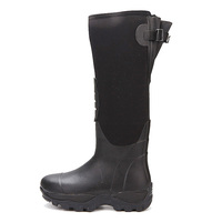 Bottes de pêche en néoprène pour femmes, chaussures d'extérieur, hautes, imperméables, à bout en acier, chauffante, en caoutchouc, pour la chasse