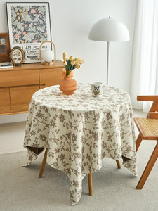 <span class=keywords><strong>Nappe</strong></span> <span class=keywords><strong>Jacquard</strong></span> Florale Vintage Française pour la Maison, la Salle à Manger, les Cafés, les Pique-niques, et la Décoration de Fond Photo - Product Image 5