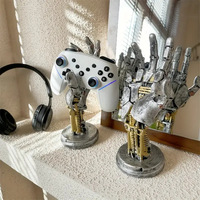 Accessoire de jeu à main mécanique support universel pour casque support de contrôleur pour PS5, PS4 Xbox organisateur de bureau cadeau de joueur élégant