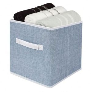 Foldable Fabric Storage <b>Bins</b> Eco Household High Quality Chest Cubes Organizer with Handle - Product Image 1