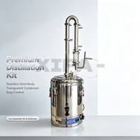 Distillateur d'huiles essentielles en acier inoxydable 304, 15-98L, appareil de distillation à la vapeur haute pureté, alambic pour plantes, lavande, rose, usage domestique