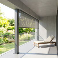 Pergola à lames motorisée électrique en aluminium avec toit rétractable, imperméable, pour jardin, patio et terrasse