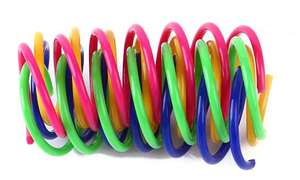 4 Uds. Juguete de resorte en espiral interactivo para gatos creativos de Color personalizado, juguete de resorte de plástico duradero para gatos, juguetes para matar el tiempo y mantenerse en forma - Product Image 6