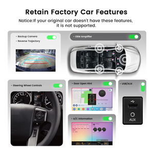 Radio de Coche Android Dasaita 2 Din con GPS, Audio Multimedia, Pantalla Táctil, Unidad Principal, Compatible con Carplay Inalámbrico para Toyota Tacoma 2016-2022 - Product Image 3