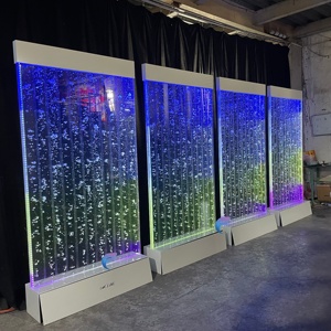 Panel de pared de burbujas de agua acrílicas con luz LED que cambia de color para decoración interior y exterior - Product Image 6