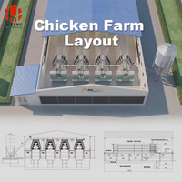 Cage à poules automatique de type A personnalisable, conception modulaire galvanisée, capacité de 1000 à 5000 poulets, en vente