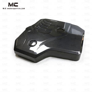 Couvercle de moteur sec en fibre de carbone pour Bmw G20 G22 G23 G26 <span class=keywords><strong>318i</strong></span> 330i G30 525i 530i G42 G01 G02 2018 + Capots de moteur avant extérieurs - Product Image 2