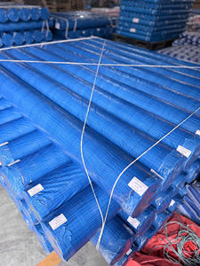 Waterproof PE Tarpaulin <b>Blue</b> High Durability Heavy Duty <b>Roll</b> Color Option Size Option For Camping Tent Truck Covering - Product Image 6
