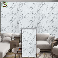 Alto brillo impermeable 1220*2440mm hoja de plástico Flexible de PVC tablero de mármol UV 6mm rígido SGS certificado hoja de mármol UV
