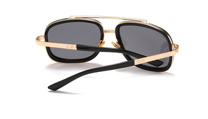 Lunettes de soleil carrées en métal, style punk laser, design italien, pour hommes, tendance, authentiques, mode 2026 - Product Image 3