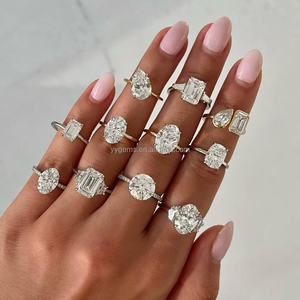 Bague de fiançailles en diamant de taille fantaisie, en or 14K/18K, avec diamant CVD certifié IGI, cultivé en laboratoire, sur mesure - Product Image 1